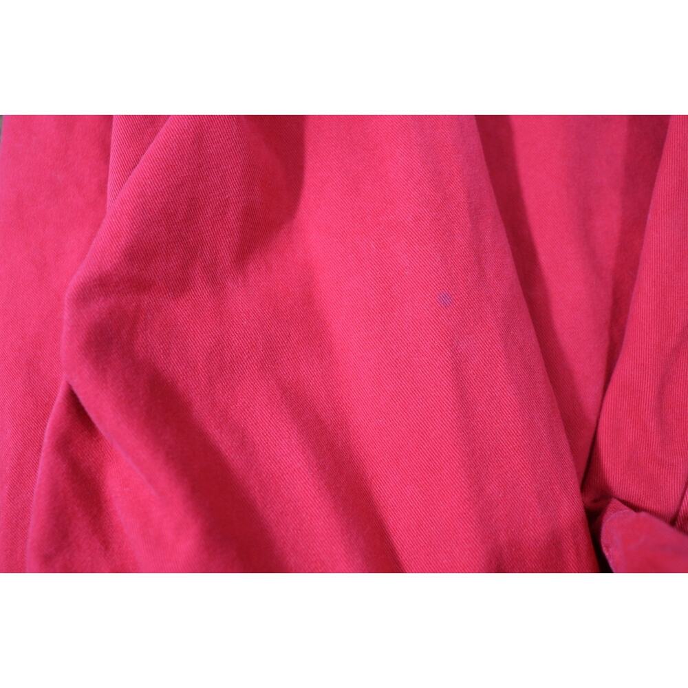 Vintage County Seat Jeanswear Classic Red Medium 100% Cotton Men's Button-up - Picture 3 of 3